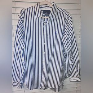 Ralph Lauren Striped Oxford Shirt Mens Large